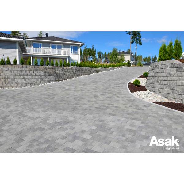 Asak Relieff er en belegningsstein med rette linjer og en myk struktur i overflaten som gir liv til dekket. Asak Relieff gir et moderne og solid dekke som krever minimalt med vedlikehold. Relieff passer både til ny og moderne byggestil, men også i mer klassiske omgivelser.
Relieff-serien inneholder 1/1-stein og 1/2-stein , Kvadrat XL og Kvadrat XXL, i tillegg til tilhørende kantstein.