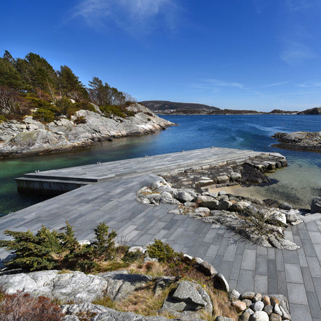 Flis Oppdal Mørk med hugget kant - Skiferbutikken