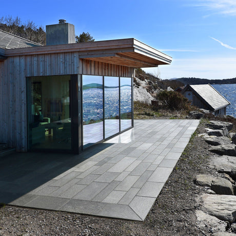 Flis Oppdal Mørk med hugget kant - Skiferbutikken