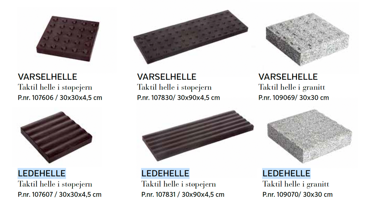 Granitt ledehelle (30 x 30)