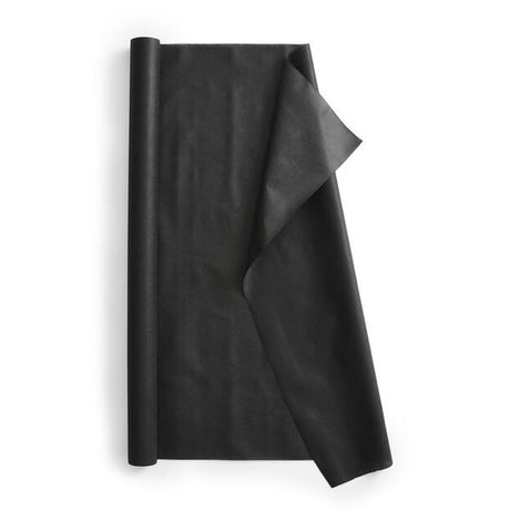 Fiberduk til bruk i gangstier, i bedd, drenering og under markterrasser. Duken er sort, så holder mye ugress unna og synes mindre i naturen. klasse 1 duk, så ikke kjørbar 