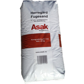 Fugesand kan gjøre store forskjeller estetisk og har ikke minst en veldig viktig funksjon. Den fordeler belastningen på dekket og forhindrer kantavskalning. 