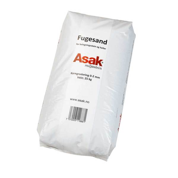 Fugesand kan gjøre store forskjeller estetisk og har ikke minst en veldig viktig funksjon. Den fordeler belastningen på dekket og forhindrer kantavskalning. 